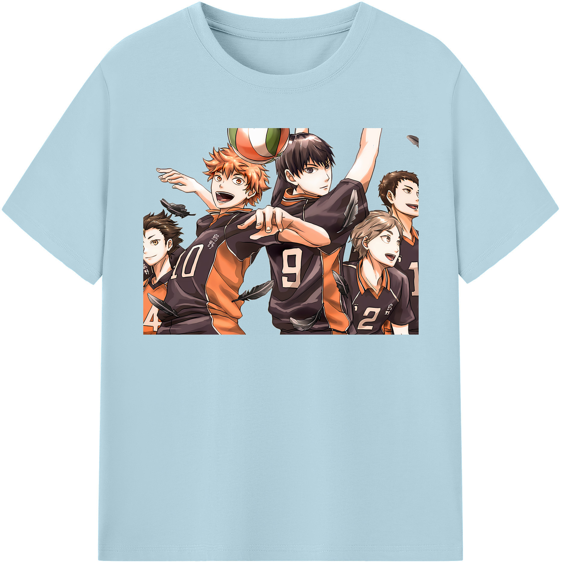 （画像用） ハイキュー!! Haikyu!! 綿100％半袖Tシャツ（フロントプリント）